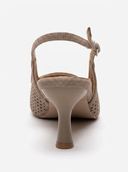 UVIEN - Taupe Suede Stiletto Pump (Women)