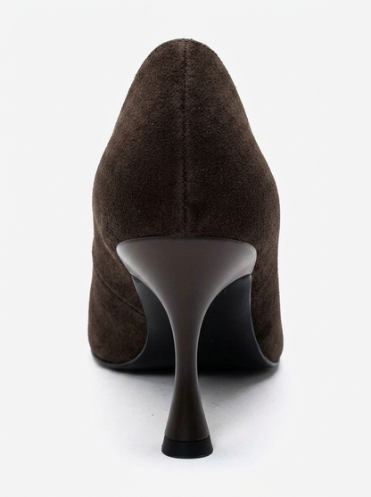 Varelia - Brown Suede Stiletto Pump (Women)