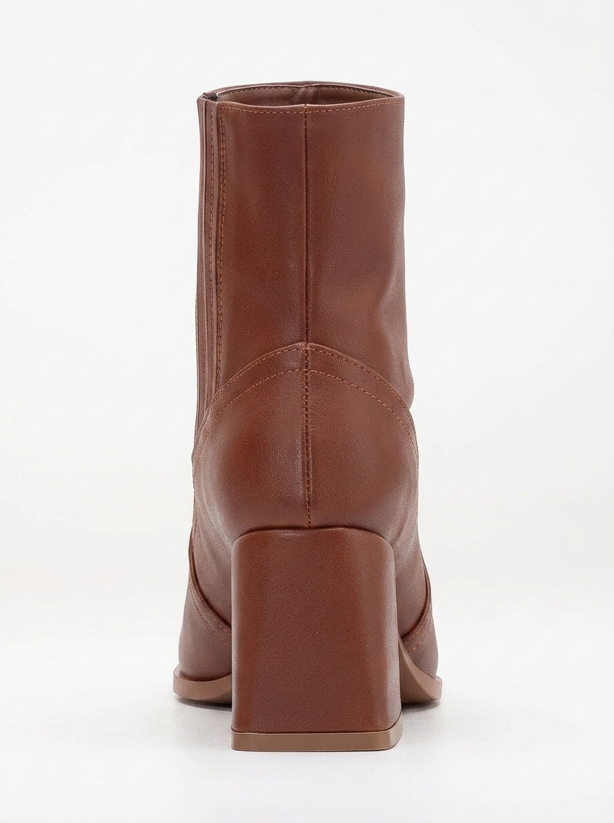 Maya - Cognac Brown Ankle Boots