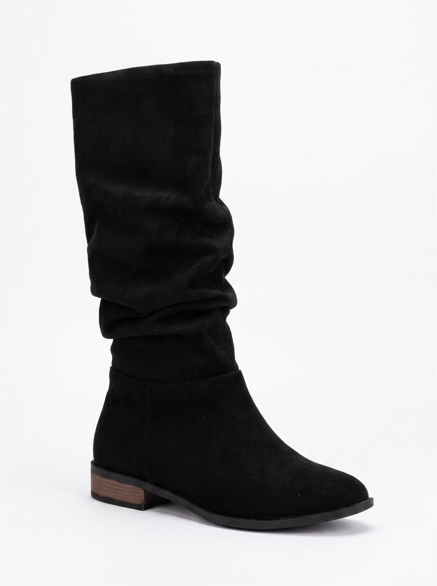 Maribel - Black Suede Boots
