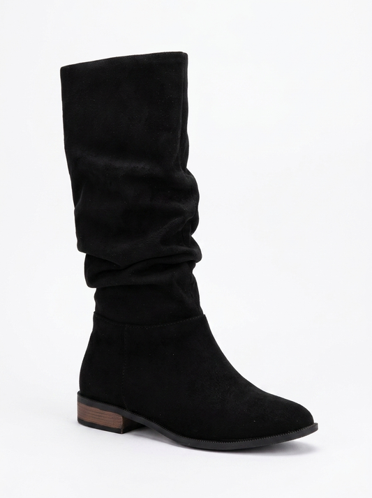 Maribel - Black Suede Boots
