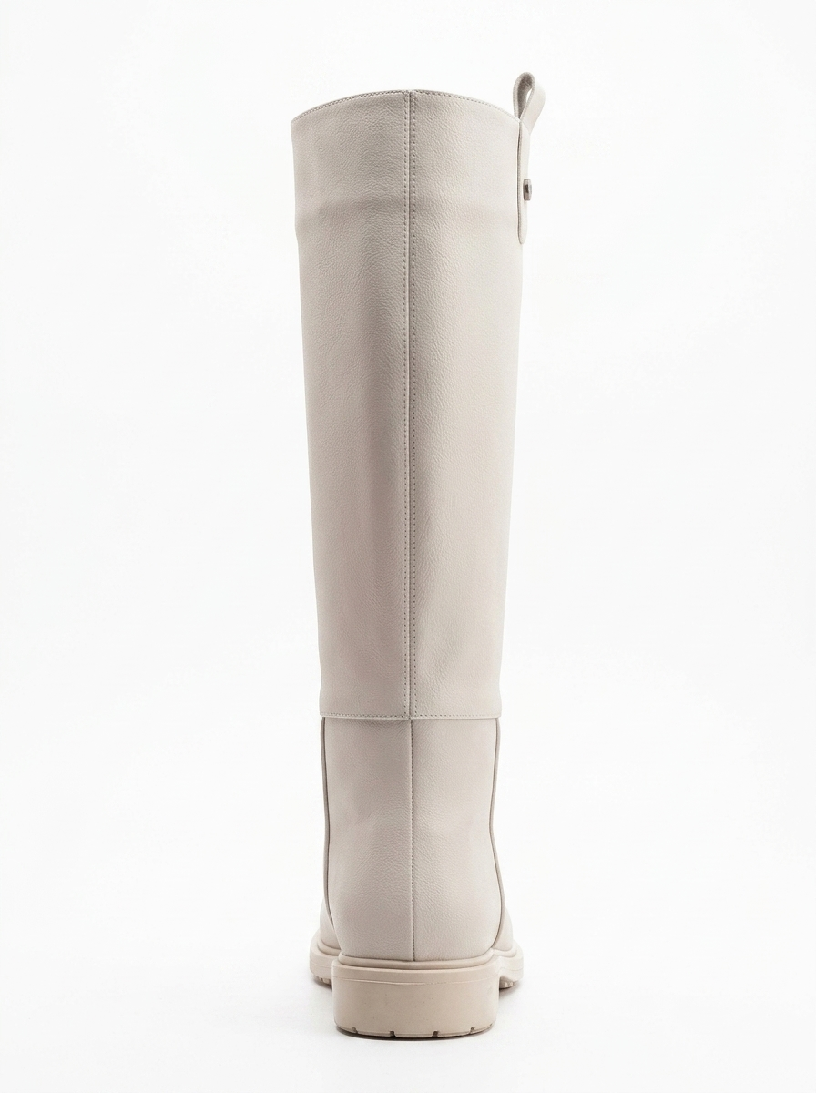 Maeve - Beige Knee High Rain Boots