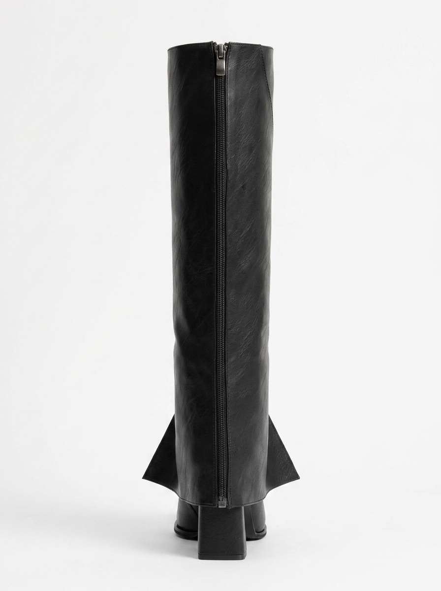 Aja - Oxford Block Heel Convertible Knee High Boot (Women)