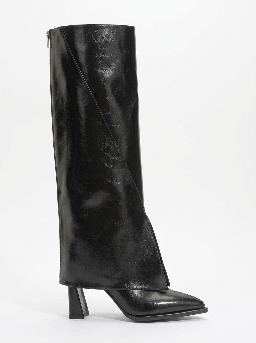 Aja - Bota alta convertible de tacón en bloque (Mujer)