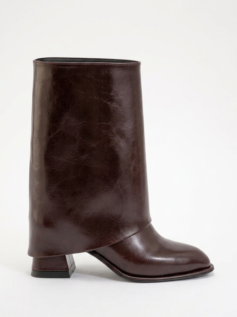 Botín de tacón grueso Burgundy Ellas (Mujer)