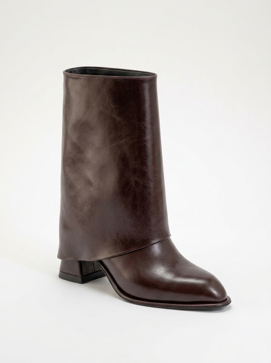 Botín de tacón grueso Burgundy Ellas (Mujer)