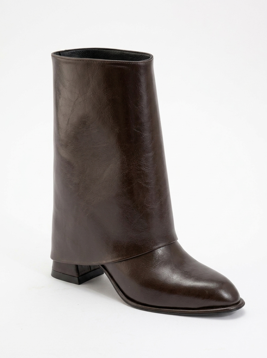 Botín con tacón ancho Ellas Brown (Mujer)