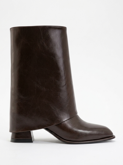 Botín con tacón ancho Ellas Brown (Mujer)