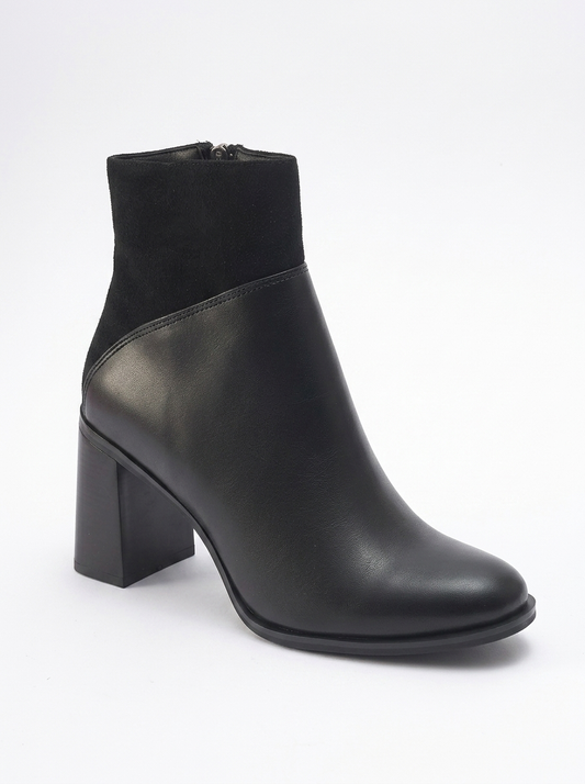 Ropa - Black Block Heel Zip Boot (Women)