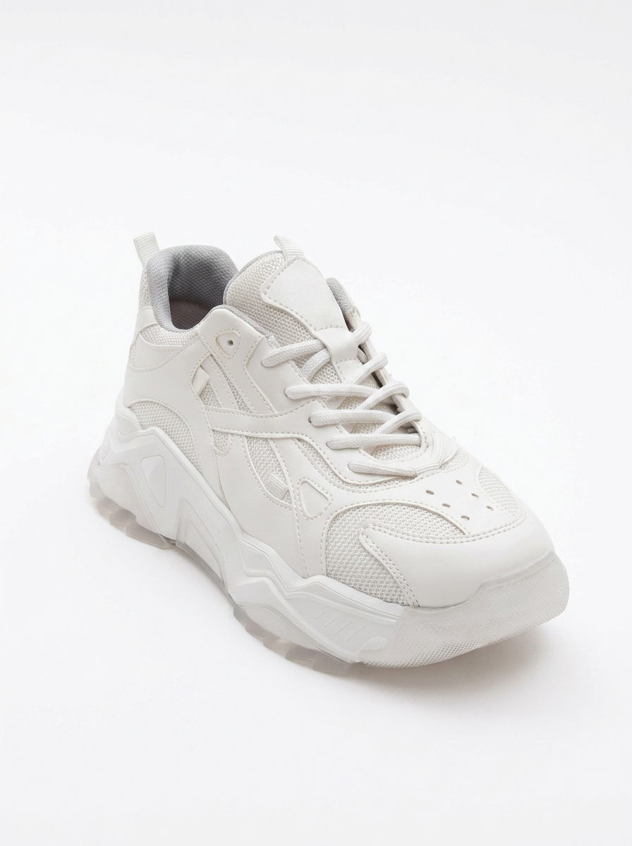 Loretta - White Platform Sneakers