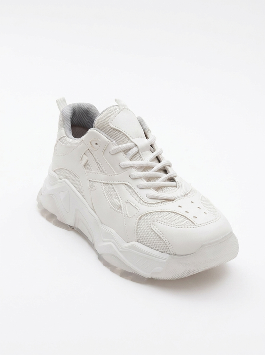 Loretta - White Platform Sneakers