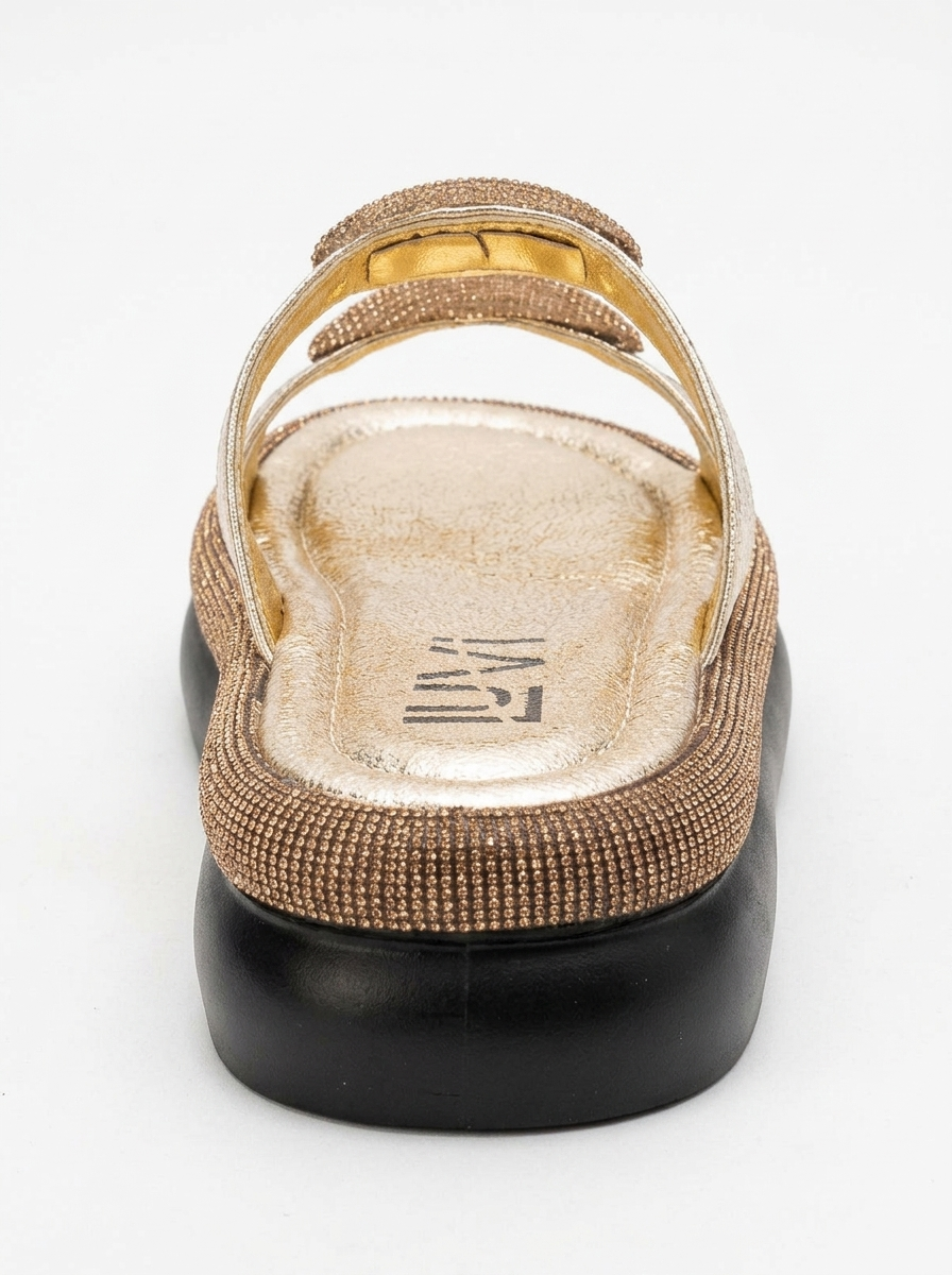 Finery Gold Embellished Plataforma Slide (Mujer)