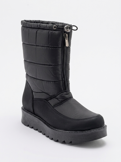 Vay - Bota de nieve negra con cremallera (Mujer)