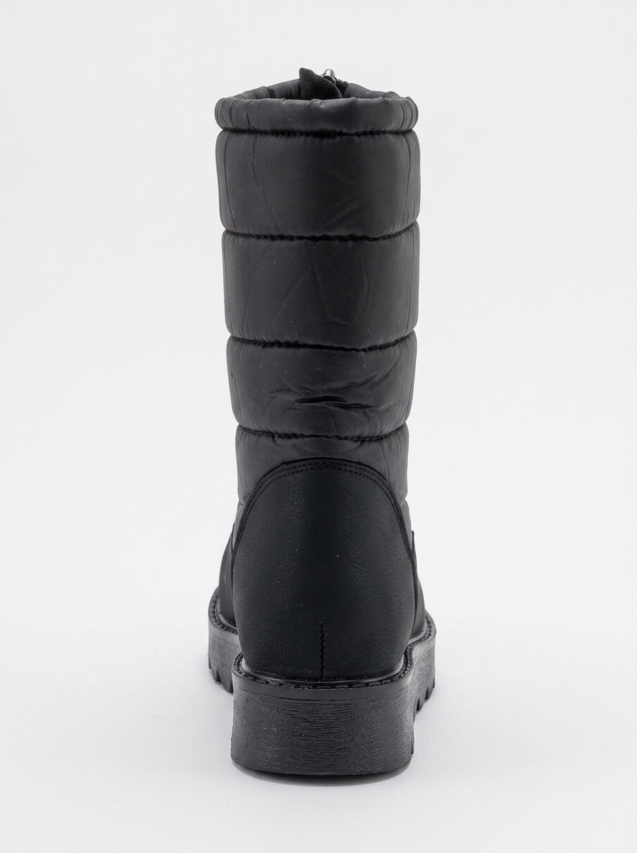 Vay - Bota de nieve negra con cremallera (Mujer)
