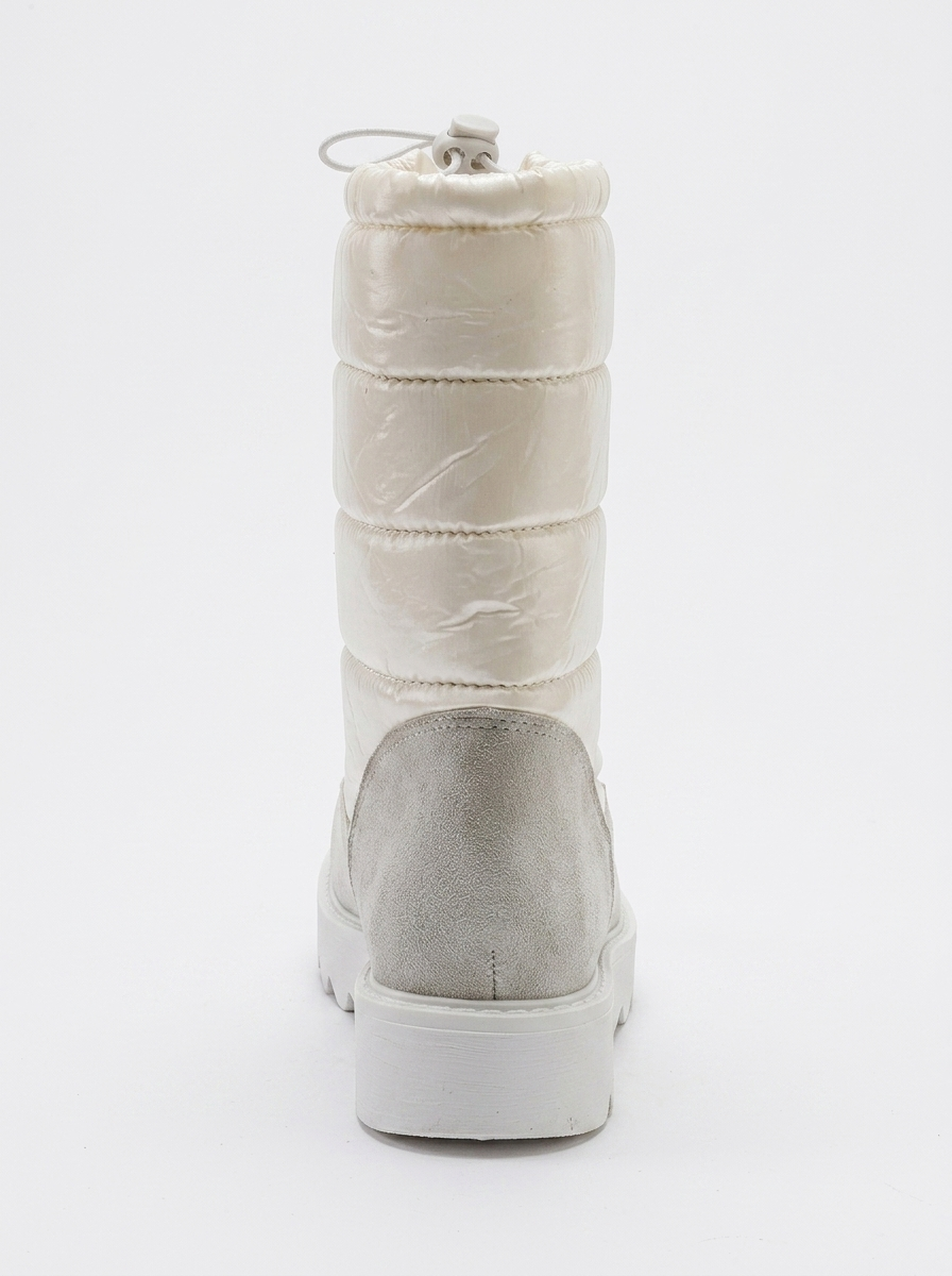 Vay - Bota de nieve blanca con cremallera (mujer)