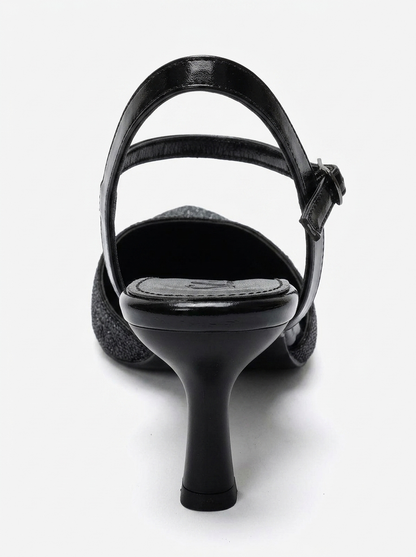 NIVORA - Black Stiletto Pump (Women)