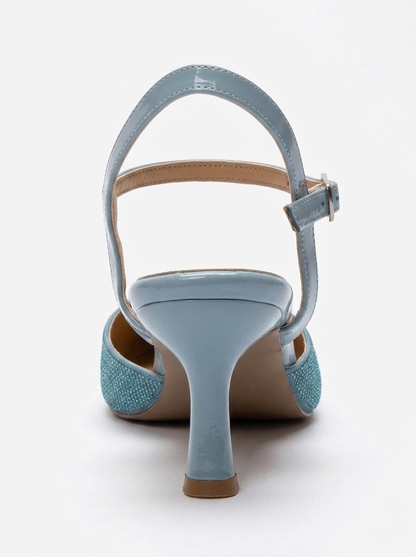 Nivora - Blue Rhinestone Stiletto Heel (Women)