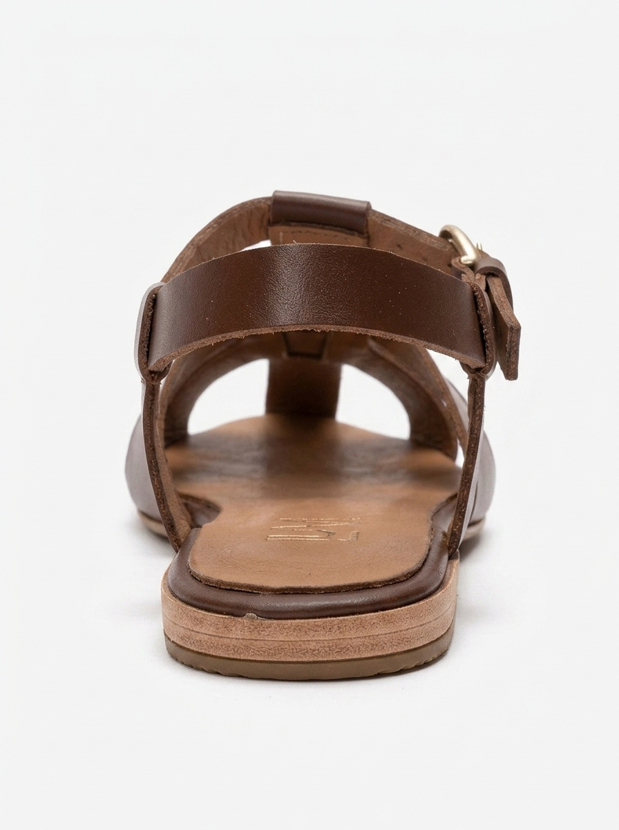 JANDOR - Brown Genuine Leather Sandal (Women)