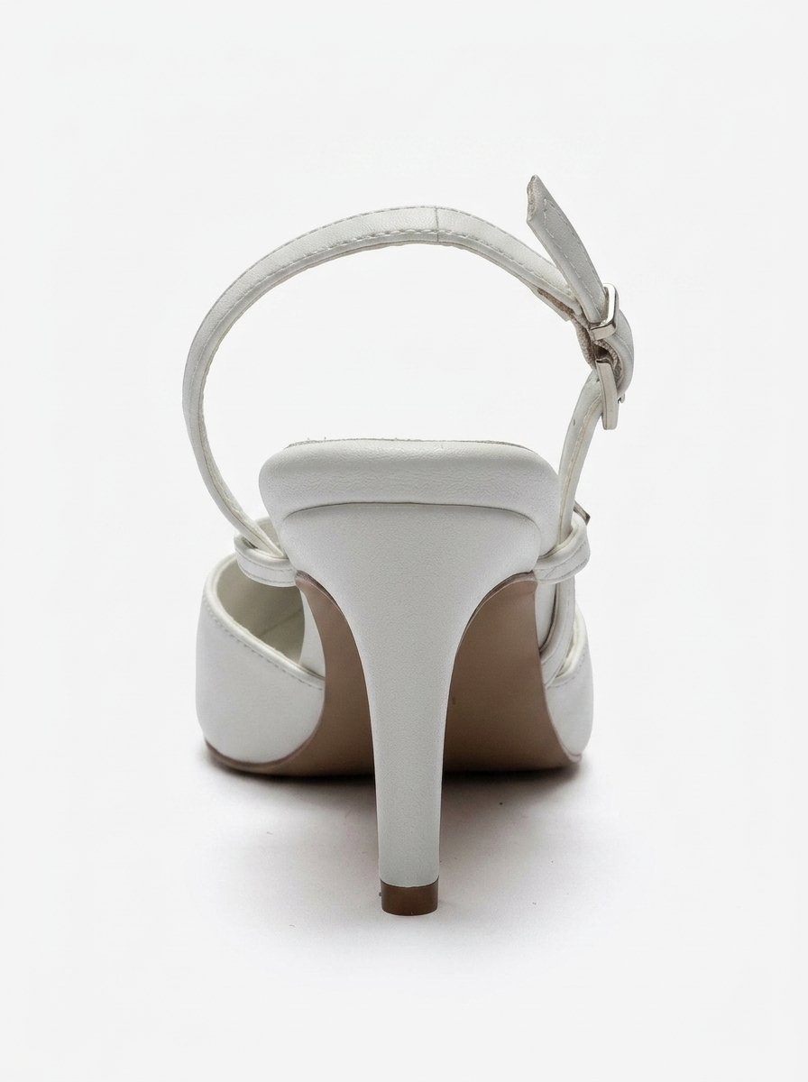 ARMONIA - White Strap-Detail Stiletto Pump (Women)