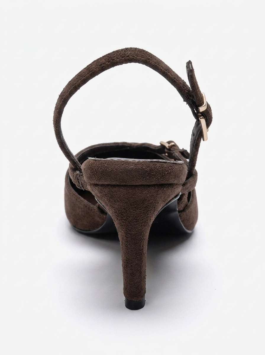 ARMONIA - Zapatilla de Tacón Stiletto Marrón (Mujer)