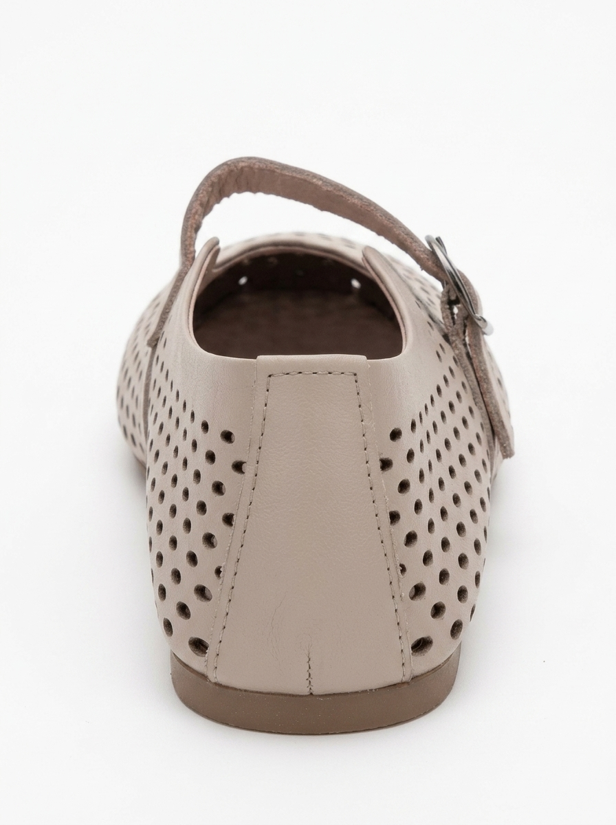 Bailarinas de piel Arian color crema beige (Mujer)