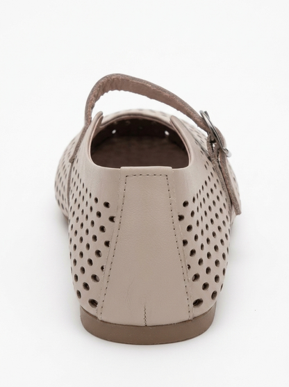 Bailarinas de piel Arian color crema beige (Mujer)