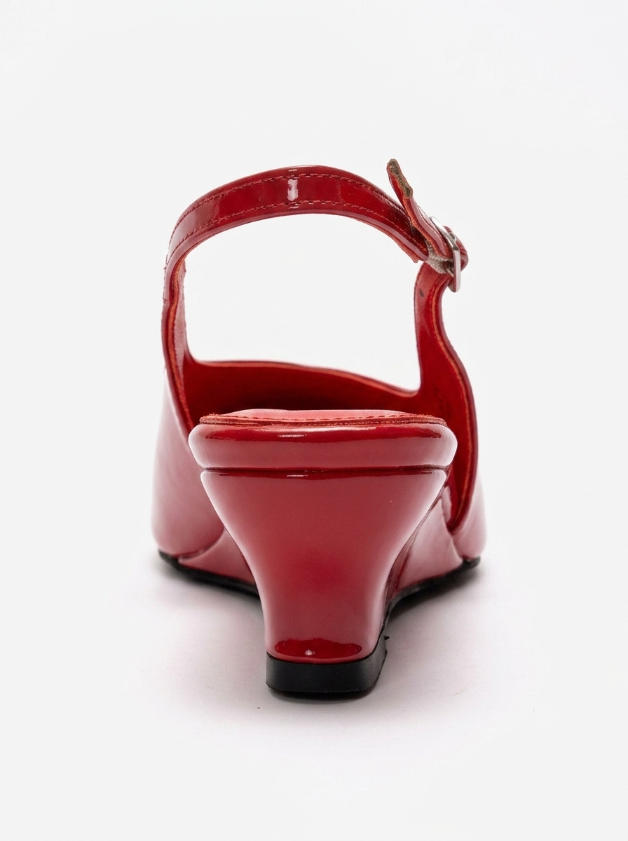 Rosella - Red Patent Mini Block Heel Pump (Women)