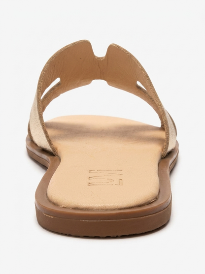 BIORA - Gold Genuine Leather Slide (Women)