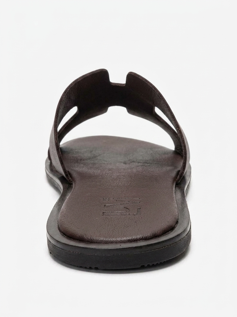 Biora - Brown Genuine Leather Slide (Women)