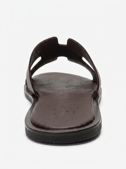 Biora - Brown Genuine Leather Slide (Women)