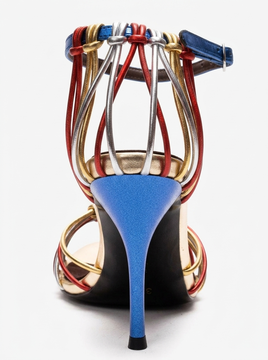 ARONA - Gold Multi Stiletto Heel Shoe (Women)