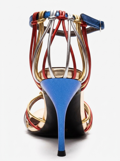 ARONA - Gold Multi Stiletto Heel Shoe (Women)