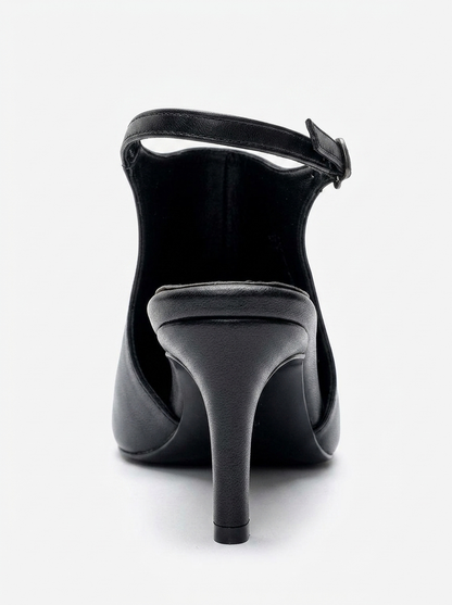 ROSALIE - Black Pointed Toe Stiletto Heel (Women)