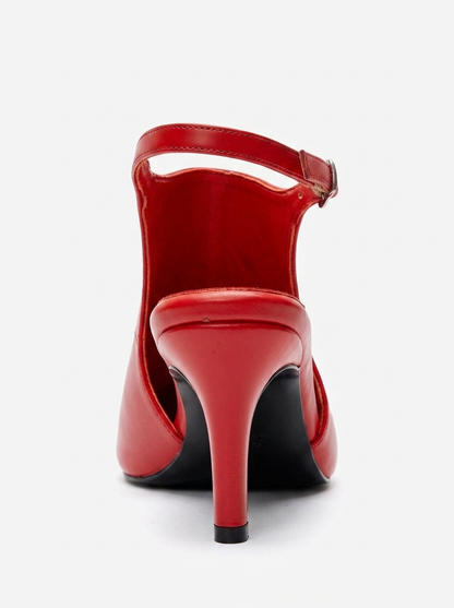 ROSALIE - Red Pointed Toe Stiletto Heel (Women)