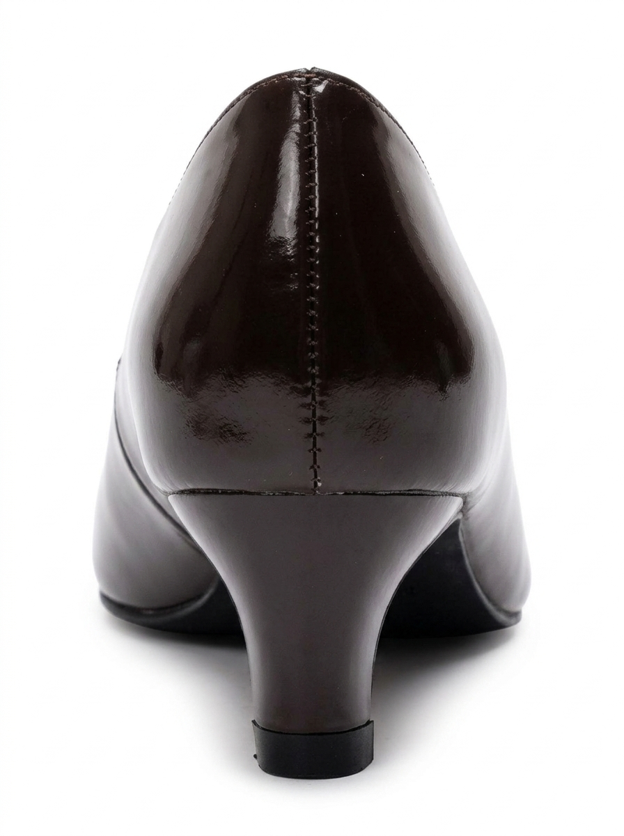 Versay - Brown Kitten Heel Shoe (Women)