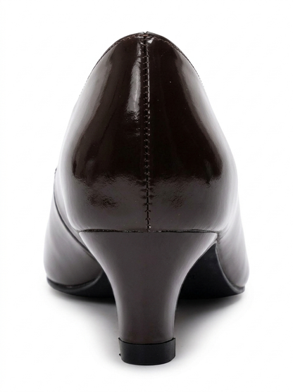 Versay - Brown Kitten Heel Shoe (Women)