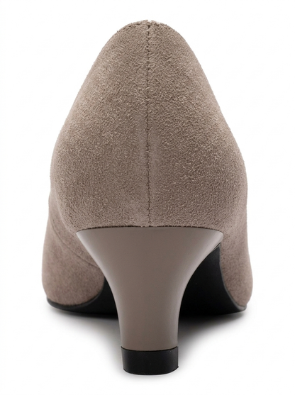 Versay - Taupe Kitten Heel Shoe (Women)