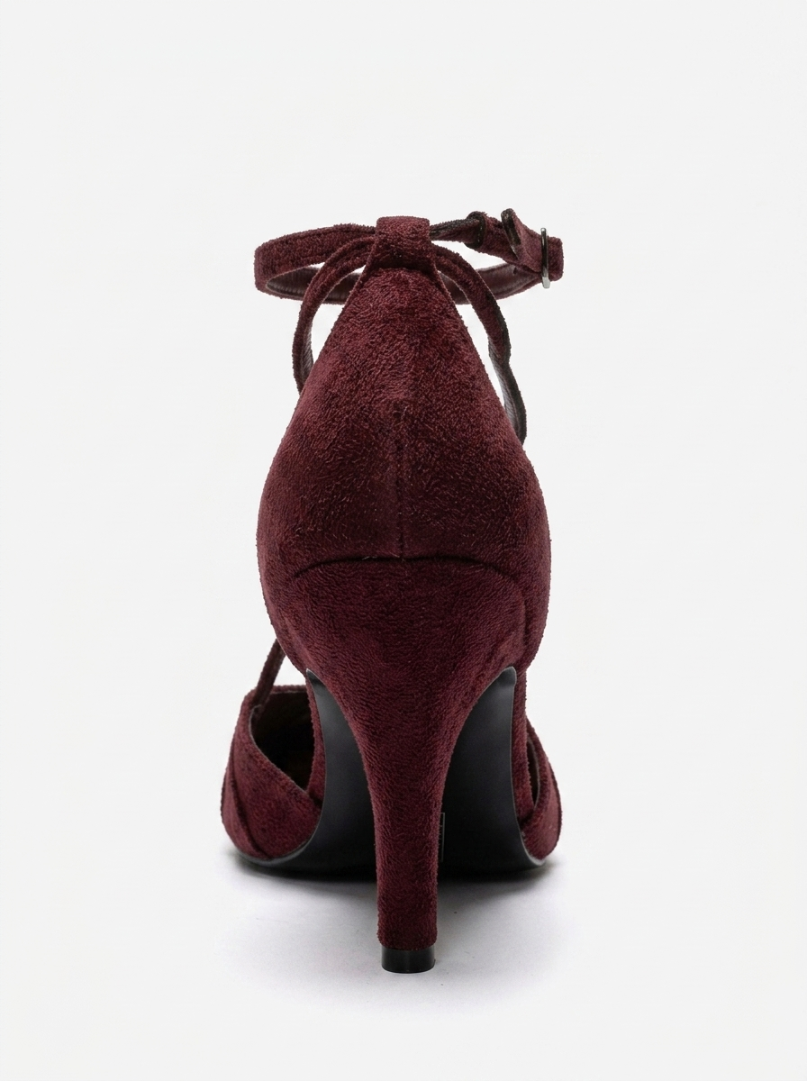 Eliza - Burgundy Suede Stiletto Pump (Women)