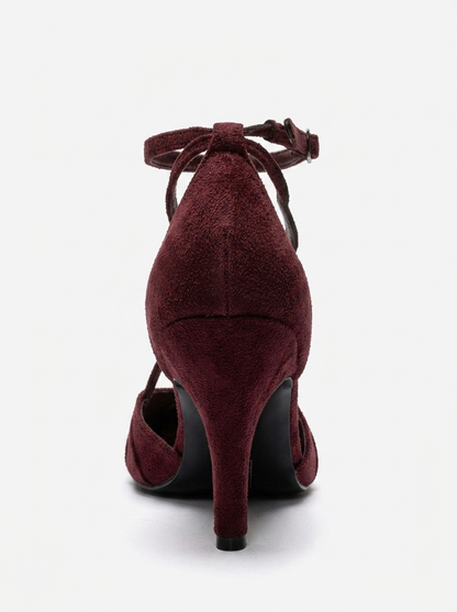 Eliza - Burgundy Suede Stiletto Pump (Women)