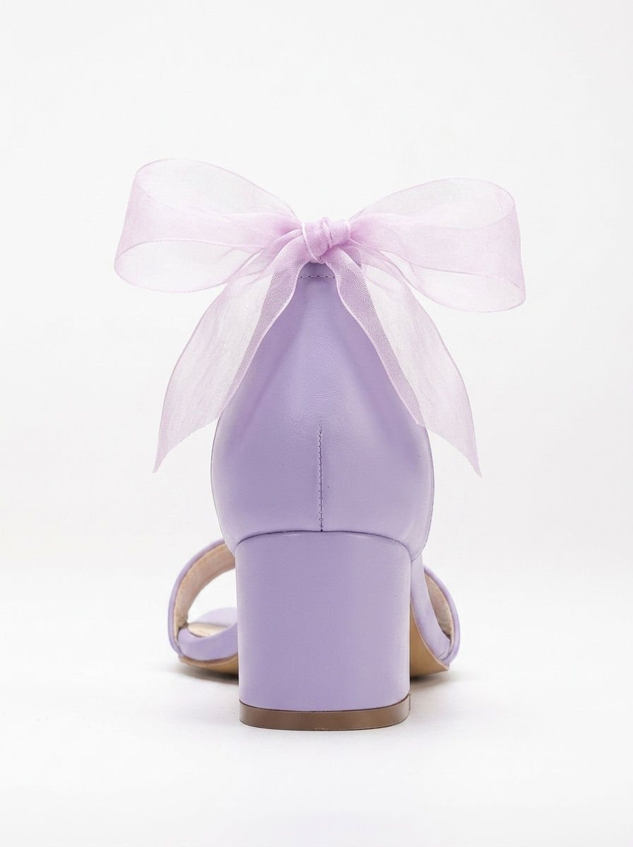 Hera - Lilac Sandals with Ribbon