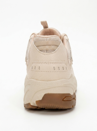 Bambi - Zapatillas de malla estampadas beige (Mujer)
