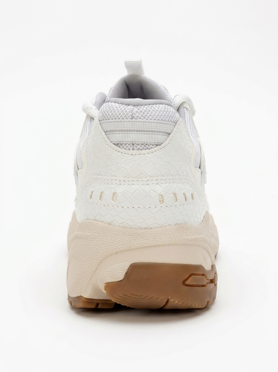 Bambi - Zapatillas de malla estampadas blancas (Mujer)