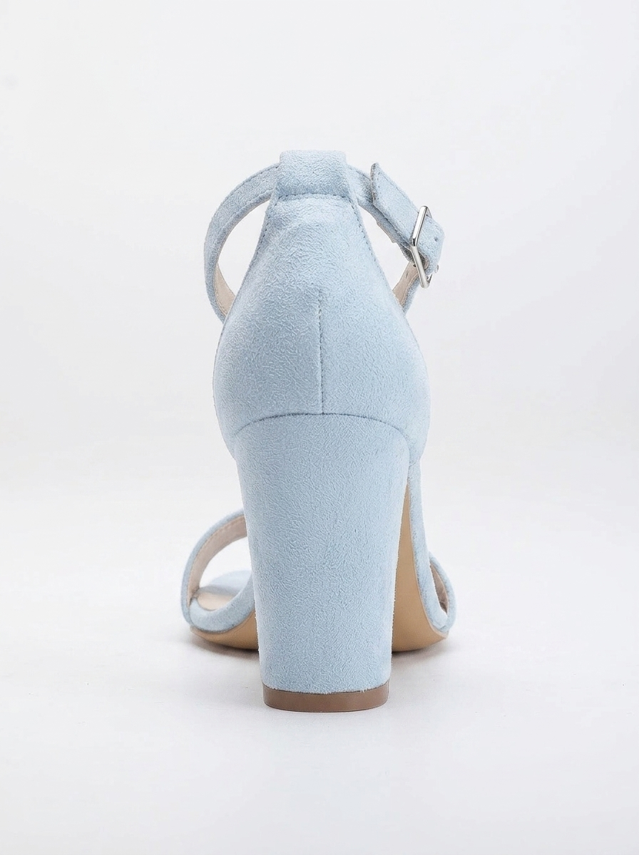 Jess - Blue Suede Sandals