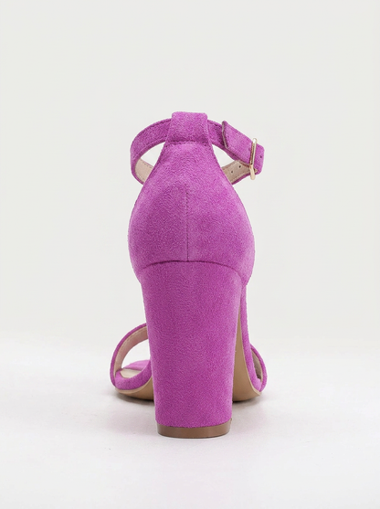 Jess - Fuchsia Suede Sandals