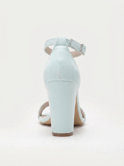 Jess - Mint Green Suede Sandals