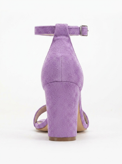 Jess - Purple Suede Sandals