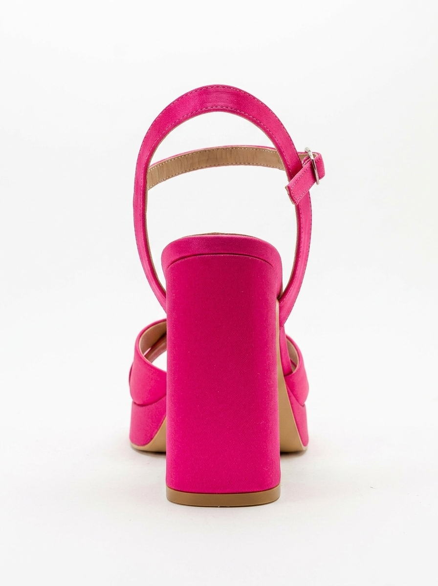 Lello - Tacón de Plataforma de Satén Fucsia (Mujer)
