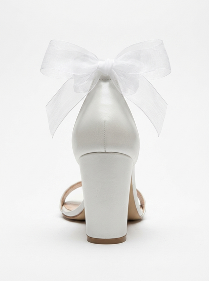 Aviora Bridal Block Heel Wedding Sandal