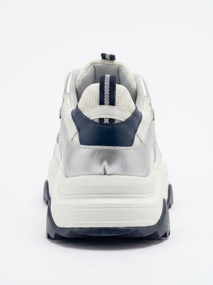 Lecce - Zapatillas Blanco-Azul Marino (Mujer)