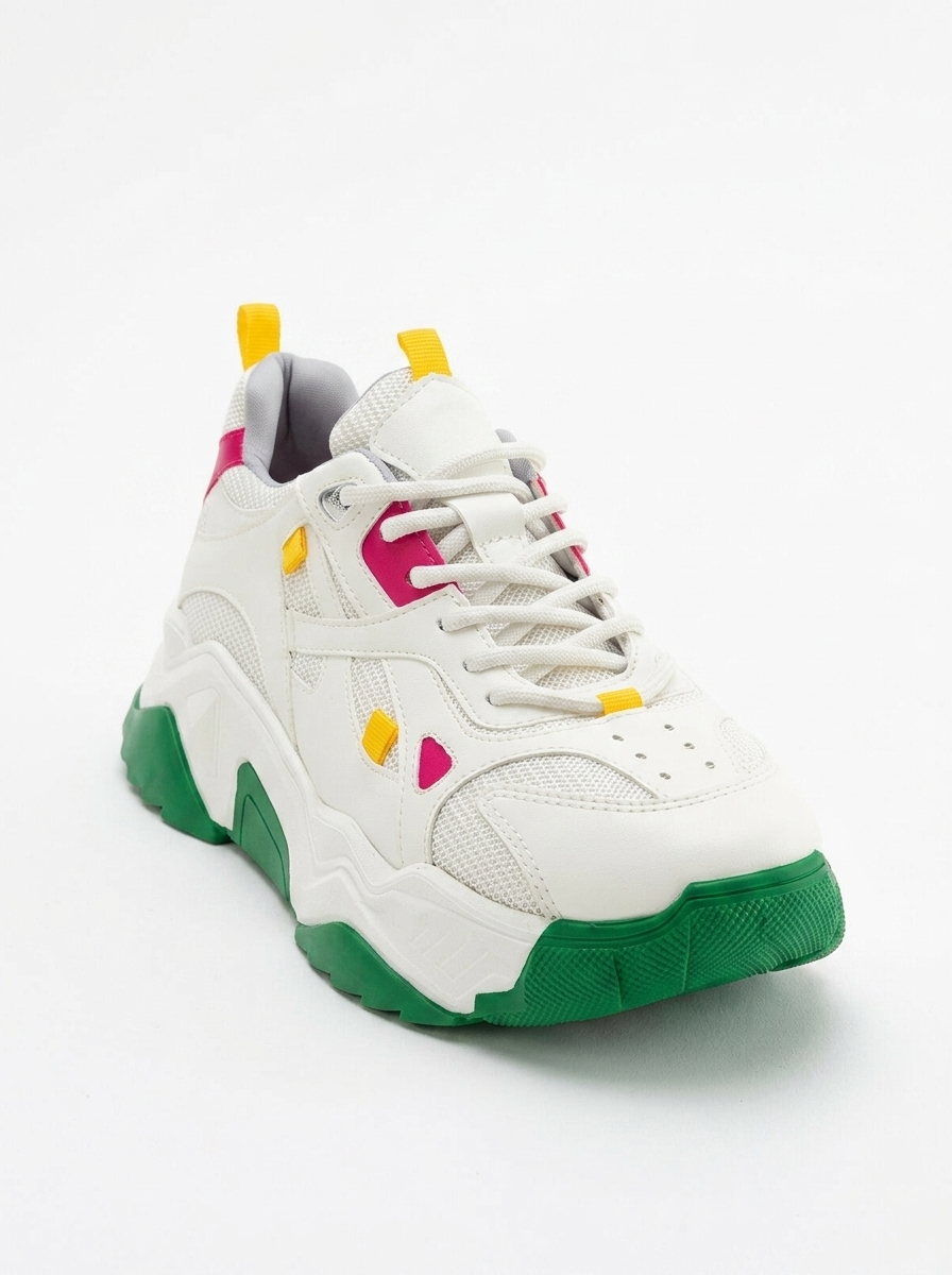 Lecce - Zapatillas Blanco Verde Multicolor (Mujer)